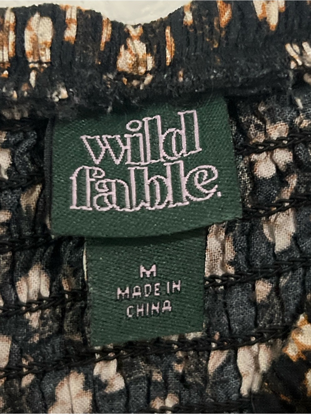 wild fable Black Floral Square-Neck Maxi Dress, Size M - Picture 8 of 9